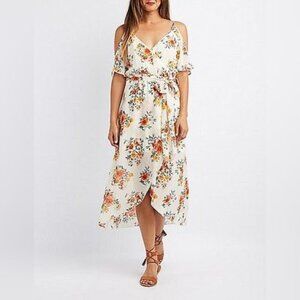 Floral Print Cold-Shoulder Sundress by Charlotte Russe- Size 2X